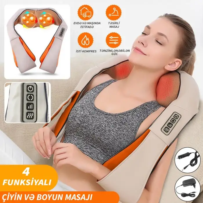 Ovmalı Ve Isıtmalı Boyun Masaj Aleti