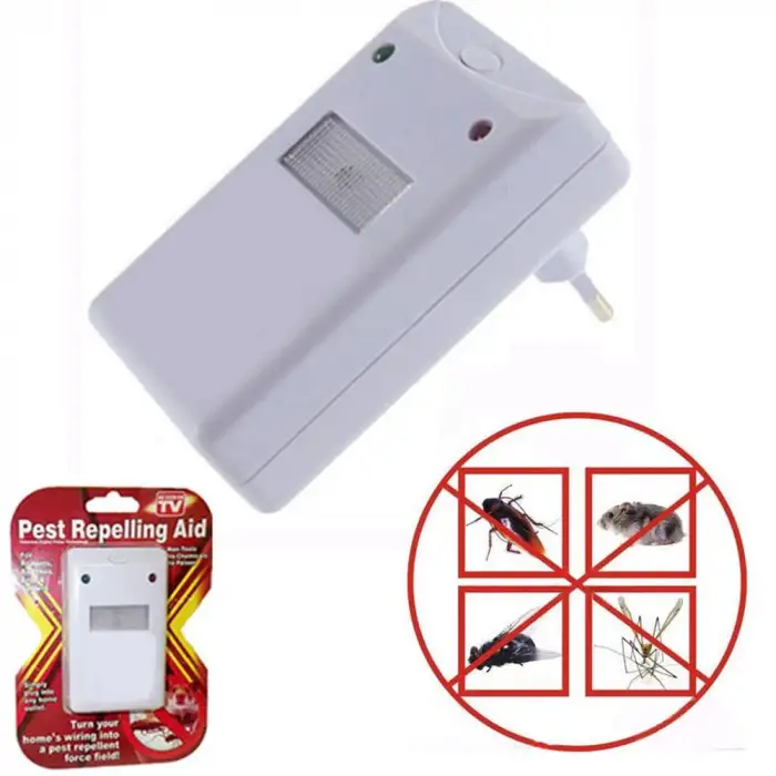 Pest Repeller Böcek Sinek Haşere Fare Kovucu Ultrasonik Zararlı Kovar Cihaz