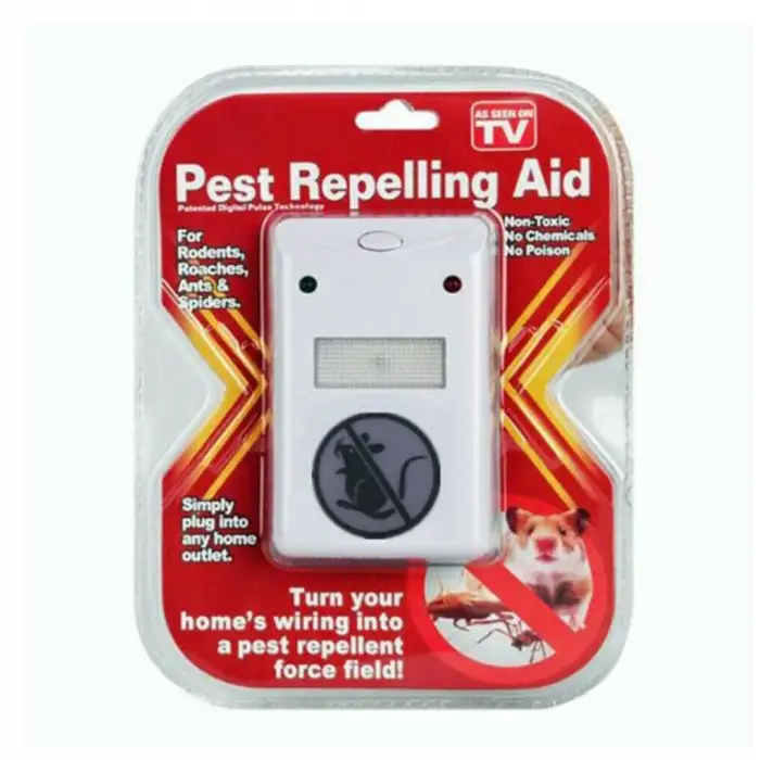 Pest Repeller Böcek Sinek Haşere Fare Kovucu Ultrasonik Zararlı Kovar Cihaz