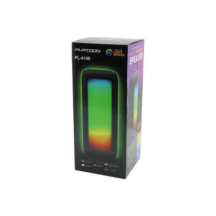 Platoon Pl-4140 ( 8 ) Speaker Hoparlör ( Bluetooth ) ( Wıreless Speaker ) ( 5 Farklı Işıklı ) ( Usb & Bluetooht & Dc 5v )*16