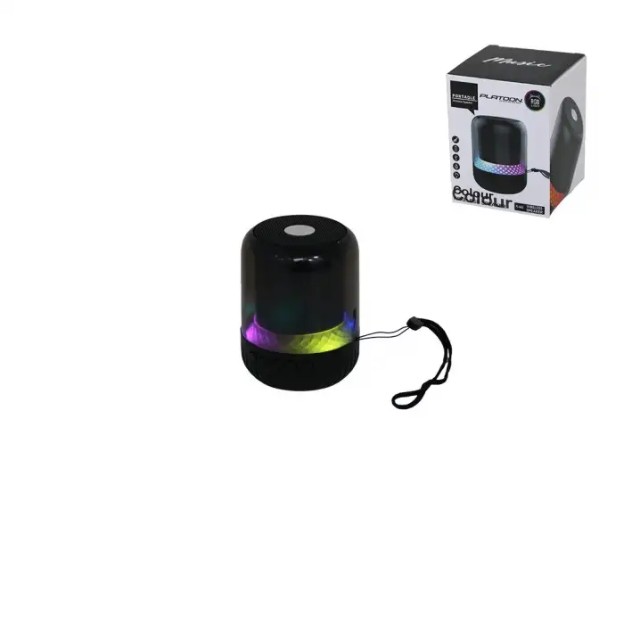 Platoon Pl-4445 (kavanoz Modeli & Mika Gövde) Bluetooth Wireless (mini) Hoparlör Speaker (usb Şarjlı & Işıklı) (5w)*100