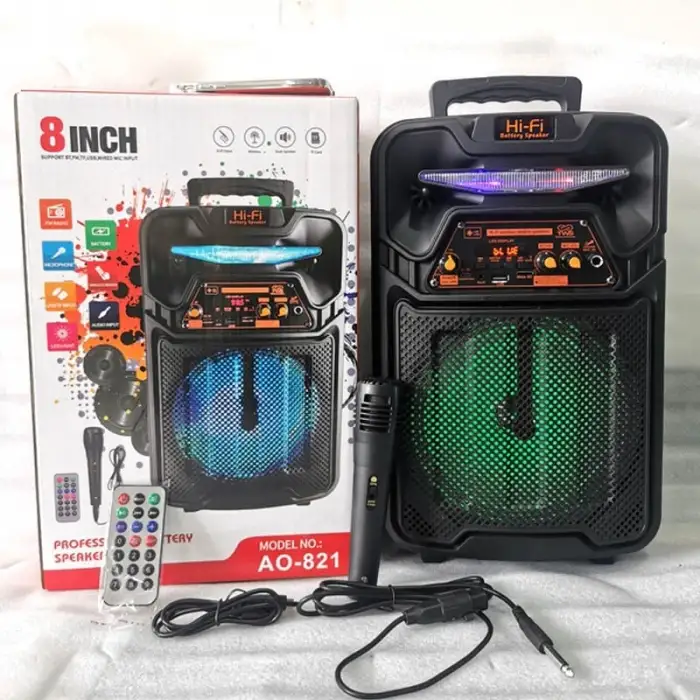 Platoon PL-4680 Bluetooth/Sd/Usb Girişli 8Kumandalı Işıklı Müzik Kutusu