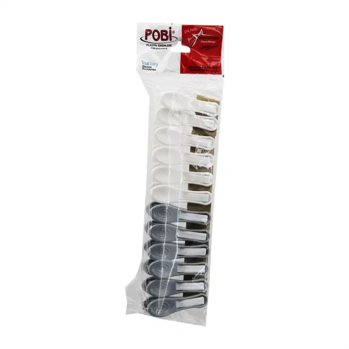 Pobi Pb-301 ( 12pcs ) Yaysız Plastik Mandal*75