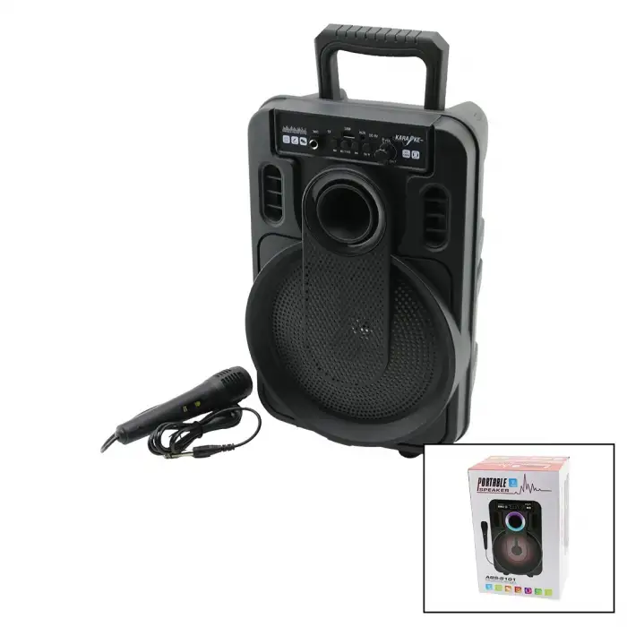 Portable Abs-8101 Pl-4435 ( 8) Speaker Hoparlör ( Bluetooth ) ( Mikrofonlu ) ( Işıklı ) ( Usb & Tf & Aux & Mıc )*8
