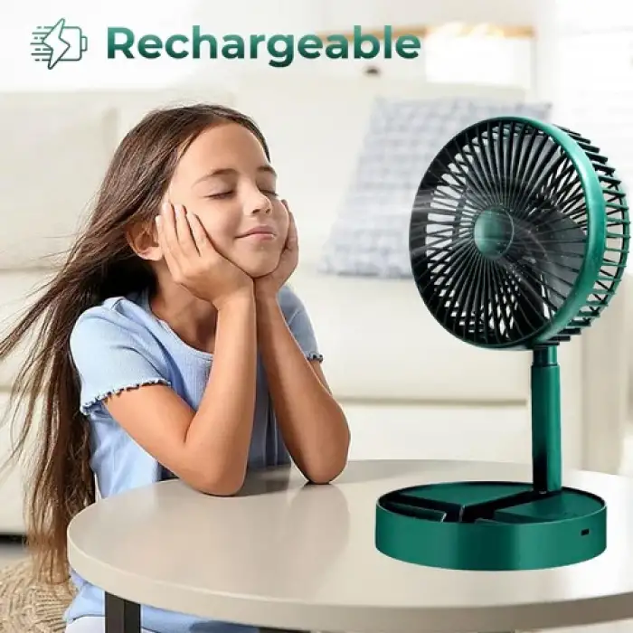 Şarjlı Masaüstü Fan Usb Şarjlı Mini Fan