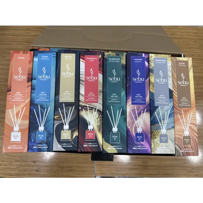 Sebu Bambu Çubuklu Oda Kokusu 50 Ml 8 Çeşit Stand
