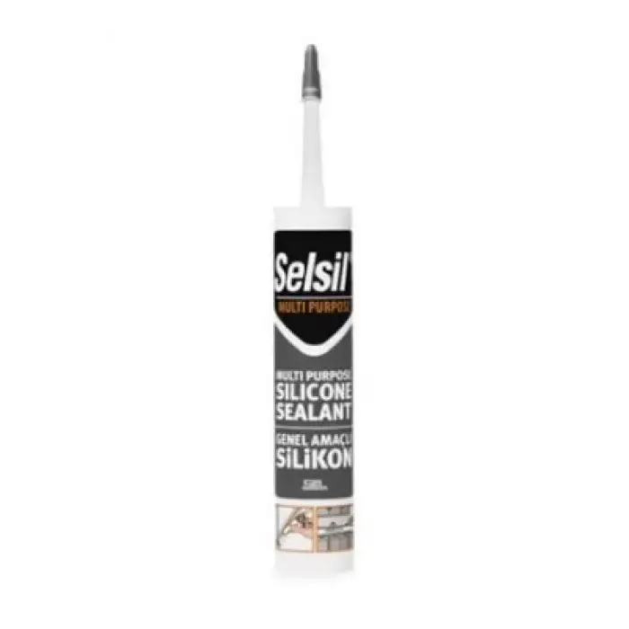 Selsil ( Siyah ) Üniversal Silikon 280 Gr*25=k