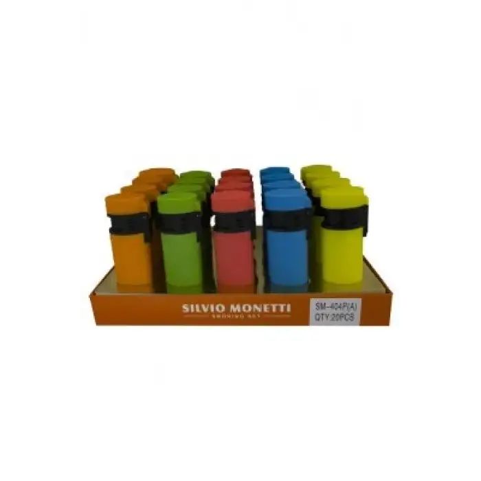 Sılvıo Monett Sm-0404p-a Renkli Pürmüzlü Cep Çakmak*20x36
