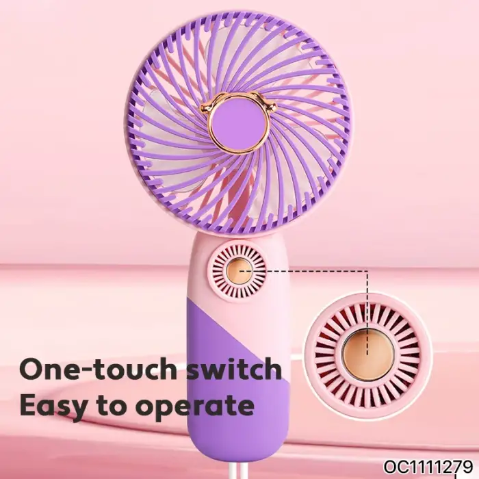 Taşınabilir Mini USB Şarj Edilebilir Fan - Masaüstü El Fanı - El Vantilatörü