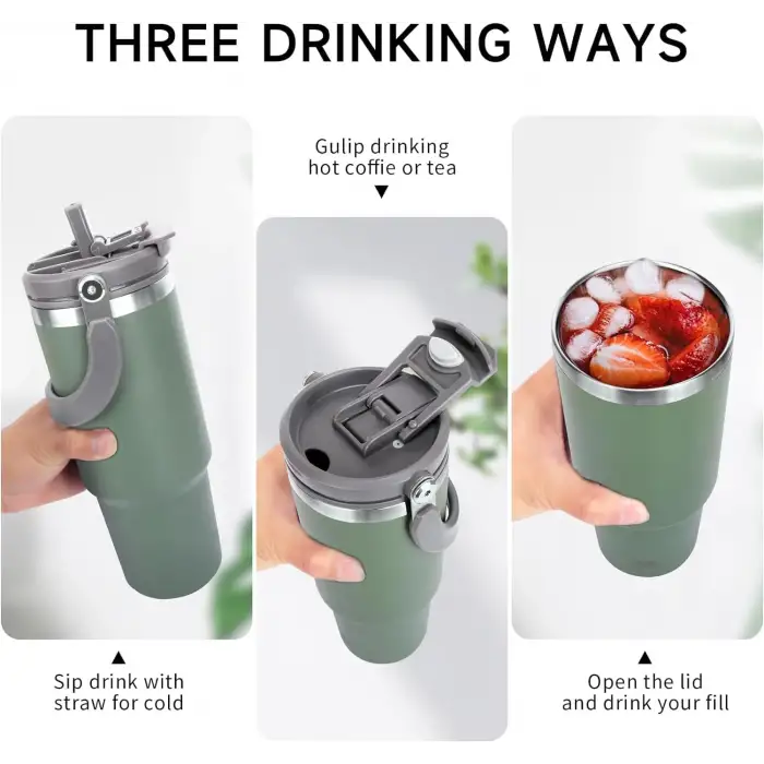 Termos 900 Ml Pipetli Termos Bardak