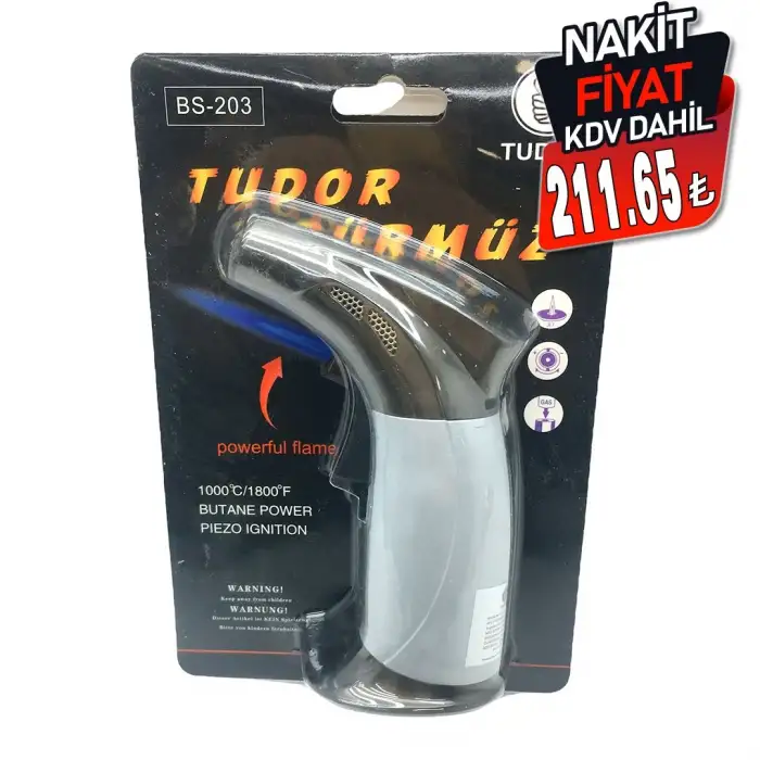 Tudor Bs-203 Pürmüz Torch Nargile Çakmak*100