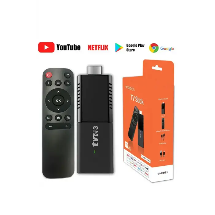 Tvr3 Box S Tv Stick Android Box 4k Android 13 Sürüm 2gb Ram 16gb Hafıza Wifi 2.4 Android Tv