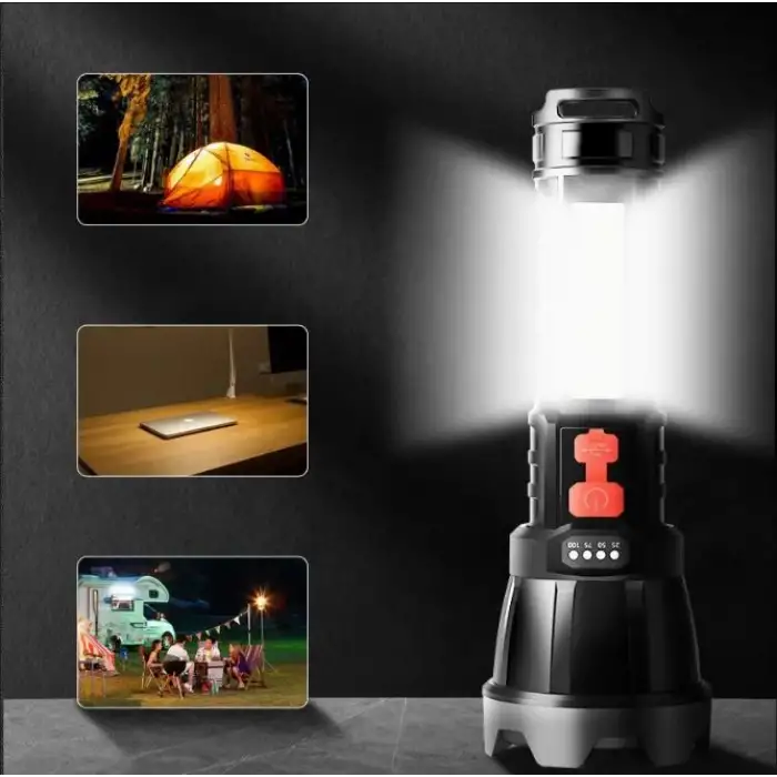 Usb Glare Charging Flashlight El Feneri Zj-05