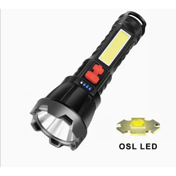 Usb Glare Charging Flashlight El Feneri Zj-05
