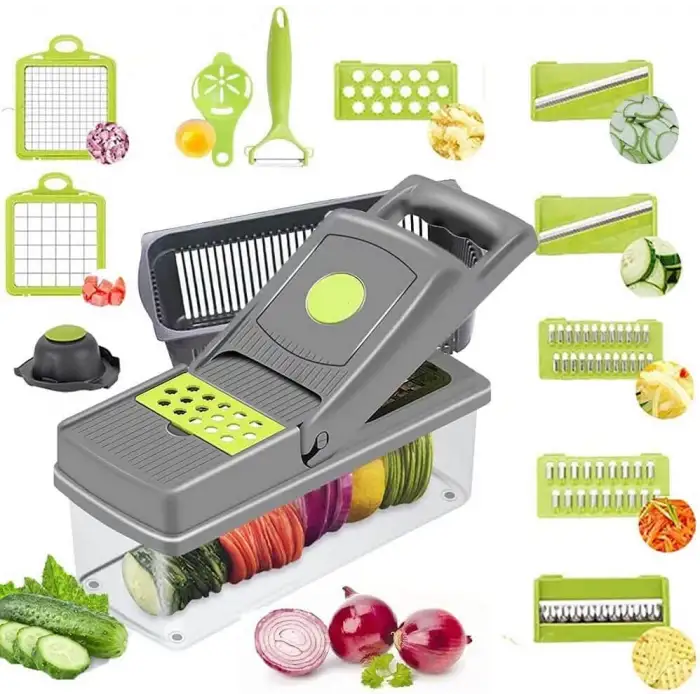 Veggie Slicer Sebze Doğrayıcı Sebze Dilimleyici 14 Pcs