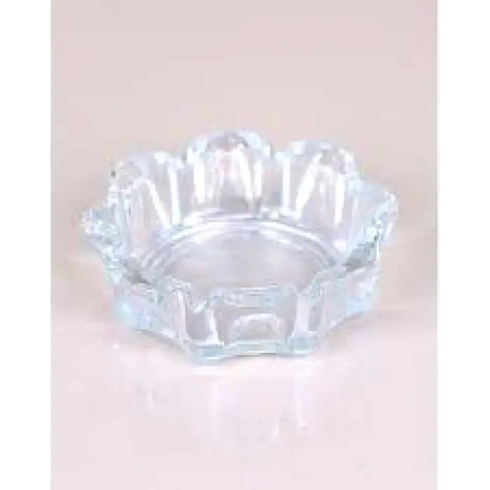 Vıdrex G-1025 Flower ( Cam & Şekilli ) Yuvarlak Küllük ( Çap:10.8cm D:3cm )*48