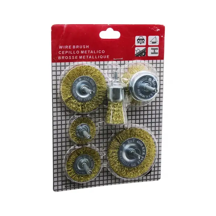 Wıre Brush Lrd-25 ( 6pcs ) Dairesel Çelik Tel & Çanak Fırça Seti*60