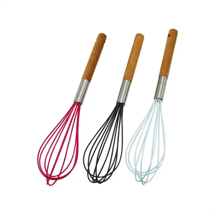 Yakut-11621 ( 15cm ) ( Bambu Saplı ) ( Renkli Silikon ) Çırpıcı*12x20