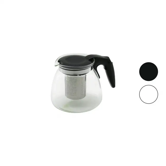Yakut-8510 ( 700ml ) ( Cam ) Demlik ( Çelik Süzgeçli & Plastik Kulp & Kapak & Krom Çerçeve )*48