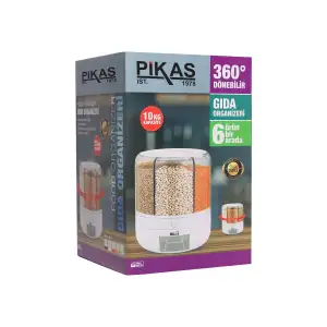 Alitech Kuru Gıda Ve Bakliyat 6lı Erzak Saklama Kabı 10 Kg