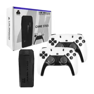 4k Game Tv Stick Android Tv Wifi Kablosuz Çift Kol Game Stick 64gb Hafıza Atari
