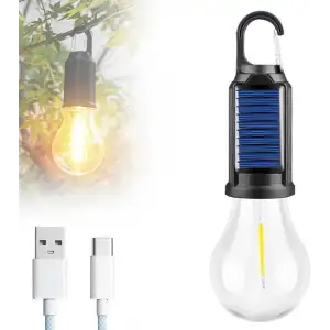 Solar Güneş Enerjili Led Ampul 3 Modlu Uzaktan Kumandalı Solar Camping Lamp