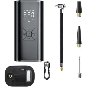 Hava Pompası & Powerbank | 150 Psı Ultra Basınç, Led Işıklı, Lcd Ekranlı, 4000mah Taşınabilir Şarjlı Kompresör