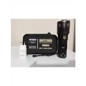 Wıson Wison Ws-550 30w 3000 Lümen Zoomlu Profosyonel El Feneri
