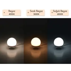 Ayna Üstü Led Makyaj Aydınlatma Işığı Parlaklık Ayarlı 4lü