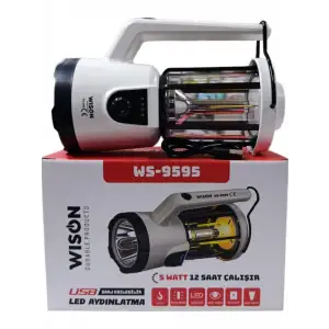 Wison WS-9595 Profesyonel El Feneri & Kamp Lambası | 5W