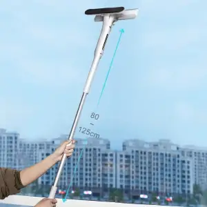 Egonex Pencere Sileceği, Cam Temizleme Aleti, Kirli Su Toplayıcı, Alüminyum Uzun Saplı, İç ve Dış Mekanlar