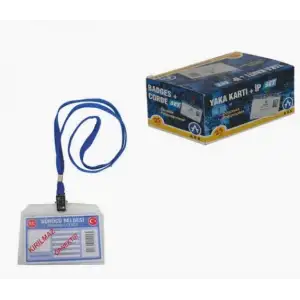 Ark 3a Yaka Kartı İpli Set ( İsimlik )*25x44