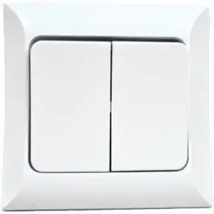 Atom Komitatörlü 2li Anahtar Priz*12x10