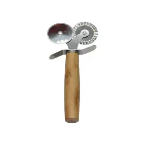 Baysa-676 ( Çift Başlı ) ( Ahşap Saplı ) Hamur Pizza Ruleti*240