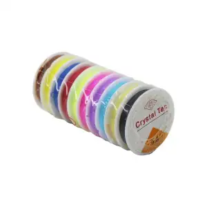 Crystal Tec ( Renkli & Lastikli ) ( Size:0.8 ) Misina İpi*10x150