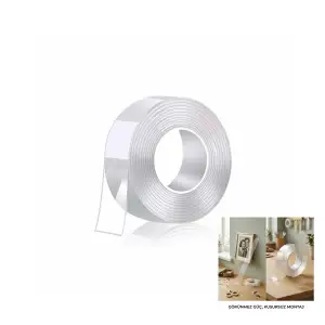 Dmax Dmx-4621 ( 30mmx2mt ) ( Nano Bant ) Şeffaf Çift Taraflı*288