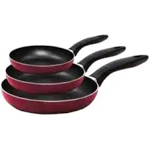 Ebriş Mutfak Tavacı ( 3pcs ) Teflon Tava Seti Bakalit Saplı (16-20-24cm )*20