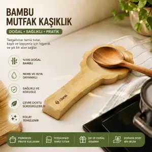 Egonex Barotti Dmr-10054 ( Bambu & Ahşap ) Kepçe & Kaşık Altlık*120