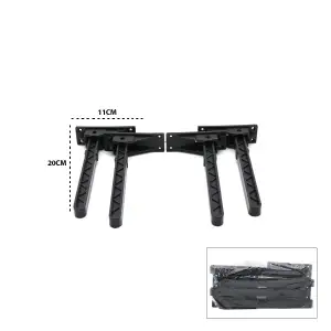Egonex İBİCO-977 ( SİYAH ) SOFRA AYAK ( KOMPLE PLASTİK ) ( 20CM ) ( AÇ KAPA )*4X50