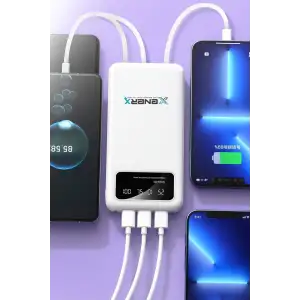 Enerx Enr-p20dc 20000 Mah 2.1 Amper Dahili Kablolu Powerbank Siyah