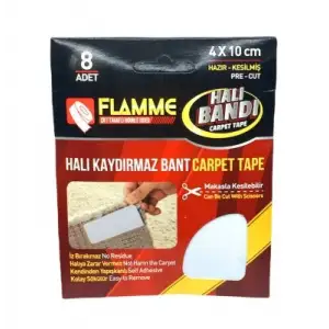 Flamme-2116 ( 8pcs ) Halı Kaydırmaz ( Bant ) ( 4x10cm )*25x10