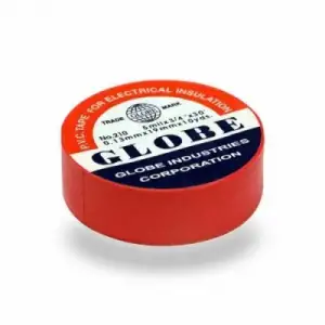 Globe ( Lüx ) ( Kırmızı ) Elektrik Bantı*10x50