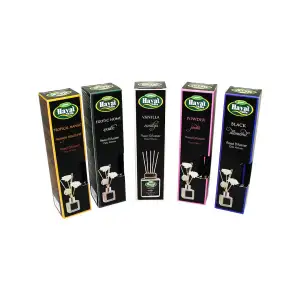 Hayat Alfa ( Kare ) ( 100ml ) ( Bambu Çubuklu ) Mix Ortam Oda Kokusu*24