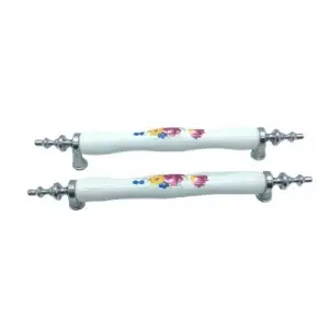 İbico-911 ( Orta & 13cm ) ( Krom ) Porselen Kulp*10x5