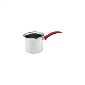 İbico K22-001 ( No-3 ) Çelik Cezve ( Kırmızı Kulp )*100