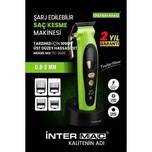 Inter Mac3 Tc-2025 Profesyonel Saç Kesme Makinesi