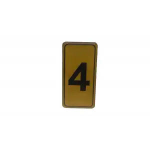Kapı Numarası No-4 Silikonlu Yapışkanlı*10x20