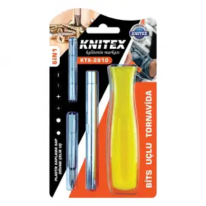 Knıtex Ktx-2810 ( 6ın1 & Çıkar Tak ) Bits Uçlu Tornavida*80