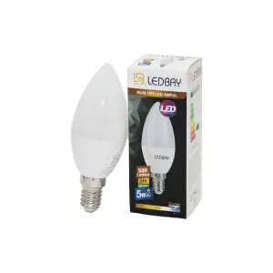 Ledbay ( 5w & E14 ) Beyaz Mum Led Ampul*10x10