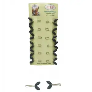 Mls Eşarp ( Siyah ) ( 12pcs Kart ) Başörtü & Şal Klipsi*1000